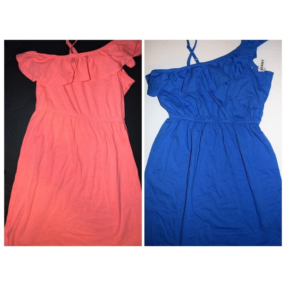 NWT EUC OLD NAVY ONE SHOULDER RUFFLE SUNDRESS 2 PC SET SIZE XL 14